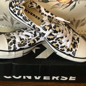 Leopard Low Top Chuck Taylor Converse Sneakers